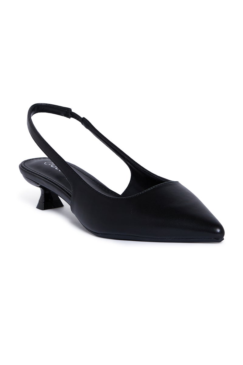 Geoomnii Low Heel Mules for Women – Comfortable Slip-On Heels for Office, Casual & Daily Wear - Image 1